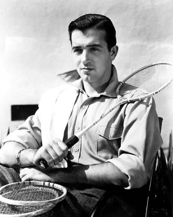 Framed Print : John Payne, on the badminton courts, summer 1939