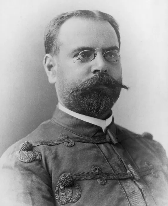 Framed Print : John Philip Sousa (1854-1932) wearing band uniform. 1900
