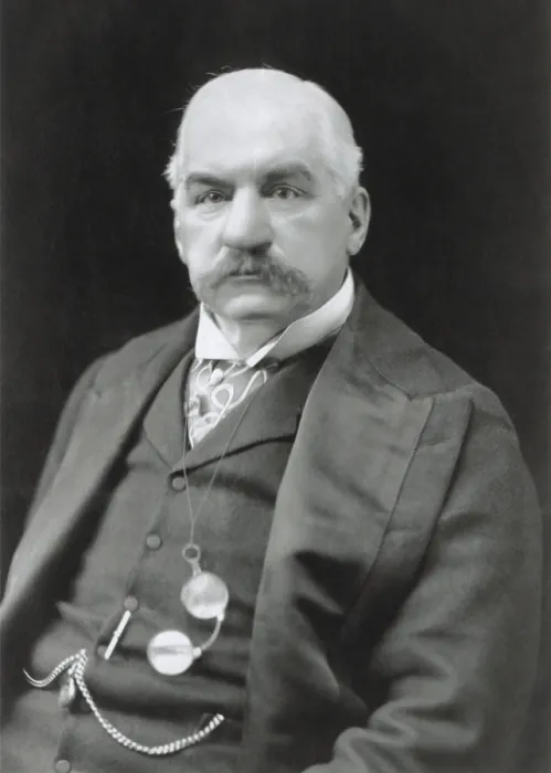 Framed Print : John Pierpont Morgan, American banker and financier, c. 1905. He provided capital to the steel and electric industries and functioned as U.S