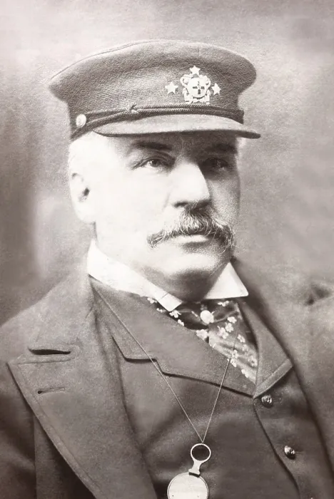 Framed Print : John Pierpont Morgan Sr. in maritime uniform. Ca. 1890. J.P. Morgan built three custom yachts, the Corsair, and Corsair II and III. (CSU_2015_11_1509) Framed Print : John Pierpont Morgan Sr. in maritime uniform. Ca. 1890. J.P. Morgan built three custom yachts, the Corsair, and Corsair II and III. (CSU_2015_11_1509)