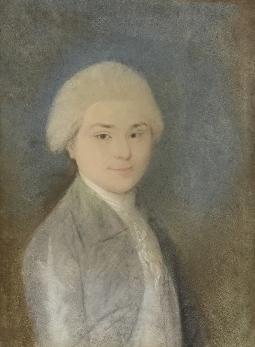 Framed Print : John Quincy Adams, 6th President of the United States, held office from 1825 to 1829. Izaak Schmidts made this 1783 portrait pastel drawing on vellum when Adams was 14 years old
