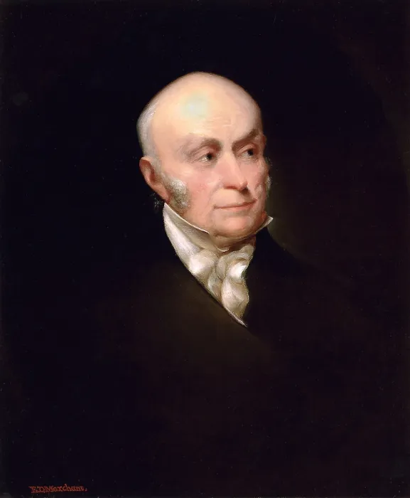 Framed Print : JOHN QUINCY ADAMS, by Edward Marchant, 1840, American painting, oil on canvas Framed Print : JOHN QUINCY ADAMS, by Edward Marchant, 1840, American painting, oil on canvas