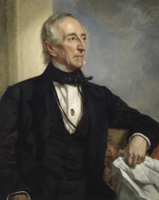 Framed Print : John Tyler, 10th President of the United States, held office from the death of President Henry Harrison on April 4, 1841, to 1845. George P.A