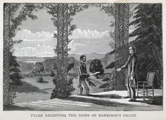 Framed Print : John Tyler receiving the news of President Harrison's death, [April 5, 1841]
