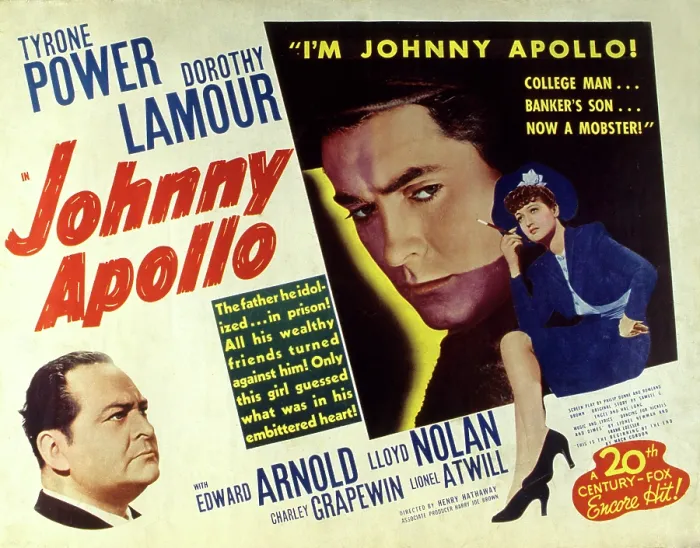 Framed Print : JOHNNY APOLLO, Edward Arnold, Tyrone Power, Dorothy Lamour, 1940, (c) 20th Century Fox, TM & Copyright  /  Courtesy: Everett Collection