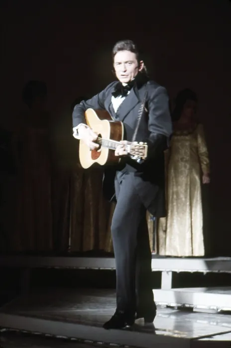 Framed Print : THE JOHNNY CASH SHOW, Johnny Cash onstage, (Season 1, ep. 127, aired April 8, 1970), 1969-1971