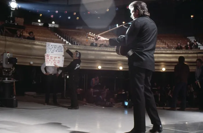 Framed Print : THE JOHNNY CASH SHOW, Johnny Cash onstage, rehearsal, (Season 1, ep. 127, aired April 8, 1970), 1969-1971 Framed Print : THE JOHNNY CASH SHOW, Johnny Cash onstage, rehearsal, (Season 1, ep. 127, aired April 8, 1970), 1969-1971
