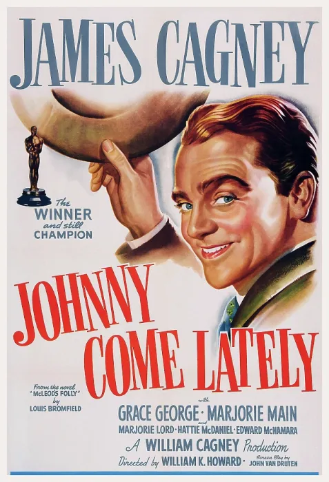Framed Print : JOHNNY COME LATELY, US poster art, James Cagney, 1943 Framed Print : JOHNNY COME LATELY, US poster art, James Cagney, 1943