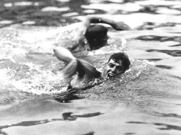 Framed Print : Johnny Weissmuller, Olympic Trials, 1923. Courtesy: CSU Archives  /  Everett Collection