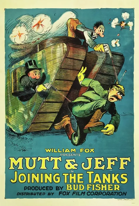 Framed Print : JOINING THE TANKS, from left: Jeff, Mutt, 1918, TM and Copyright 20th Century Fox Film Corp. All rights reserved. / courtesy Everett Collection
