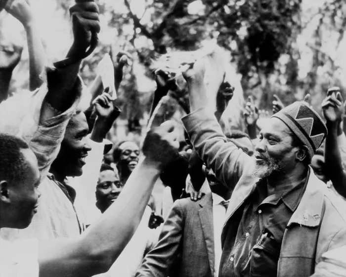 Framed Print : Jomo Kenyatta during victory celebrations following general elections in Kenya Framed Print : Jomo Kenyatta during victory celebrations following general elections in Kenya