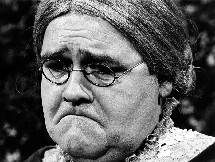 Framed Print : Jonathan Winters, in character as Maude Frickert, ca. 1960s Framed Print : Jonathan Winters, in character as Maude Frickert, ca. 1960s