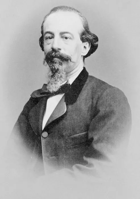 Framed Print : Jose Zorrilla (1817-1893), Spanish poet and playwright of the Romantic era, best known for his 1844 play, Don Juan Tenorio. Ca. 1865