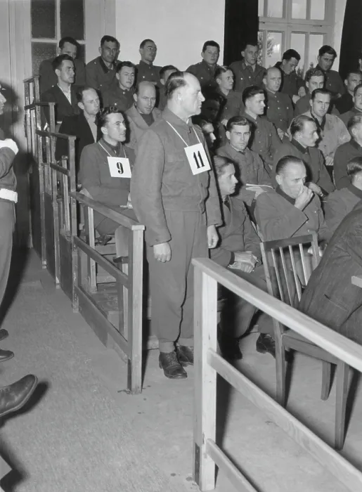 Framed Print : Josep Dietrich, Commander of the 6th Nazi SS Panzer Army, on trial for Malmedy Massacre Framed Print : Josep Dietrich, Commander of the 6th Nazi SS Panzer Army, on trial for Malmedy Massacre