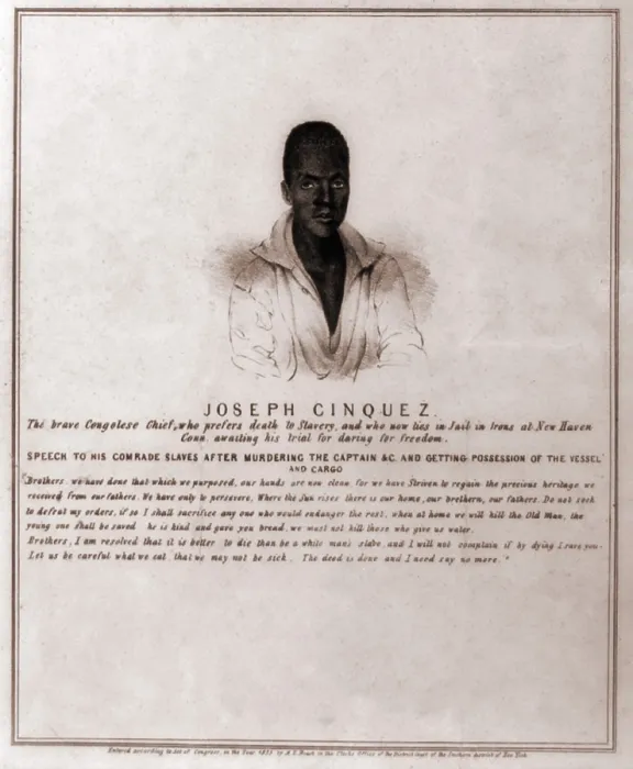 Framed Print : Joseph Cinquez, lead fifty-four African captives revolt against their illegal captors on the slave ship Amistad Framed Print : Joseph Cinquez, lead fifty-four African captives revolt against their illegal captors on the slave ship Amistad