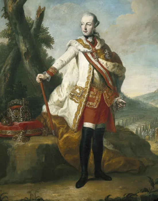 Framed Print : Joseph II of Habsburg (1741-1790). Emperor of Austria (1765-1790). Archduke of Austria (1765-1790). Austrain school. FRANCE. Versailles. National Museum of Versailles