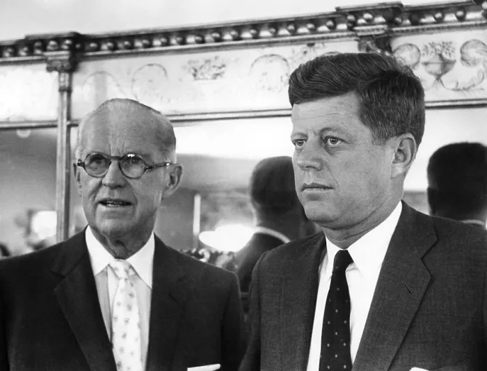 Framed Print : Joseph Kennedy Sr. John F. Kennedy, November 9, 1960. Courtesy: CSU Archives / Everett Collection