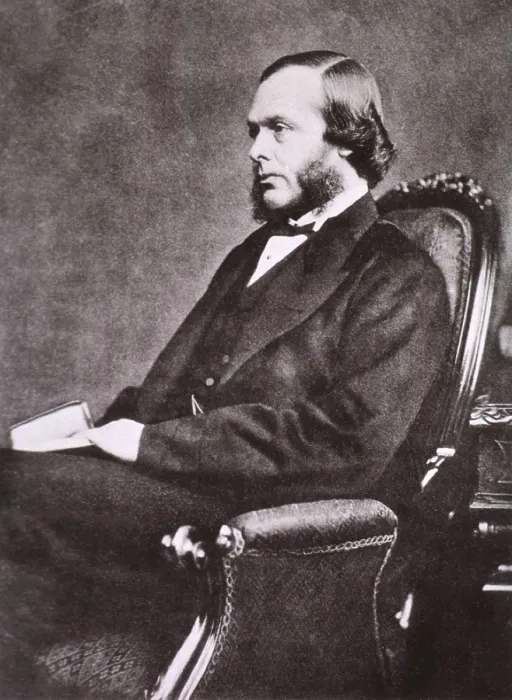 Framed Print : Joseph Lister, (1827-1912), British surgeon and medical scientist who was the founder of antiseptic surgery. Photo by Emery Walker, Edinburgh Ca. 1875