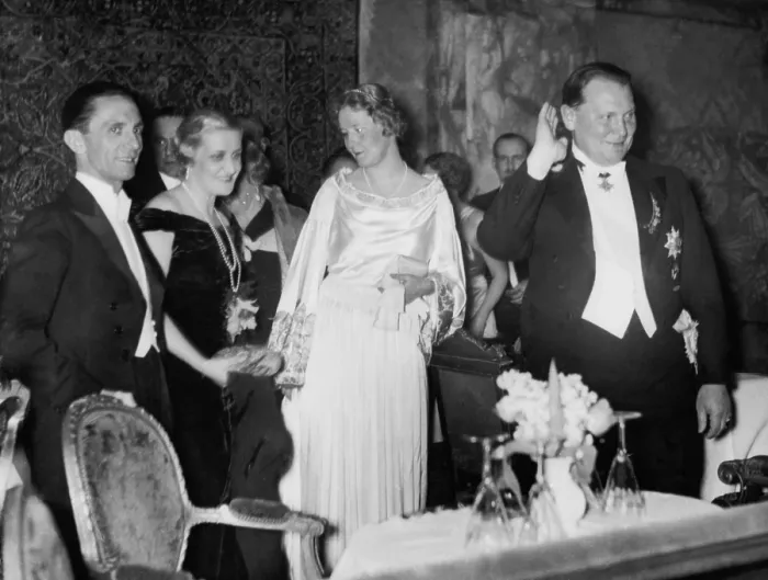Framed Print : Joseph and Magda Goebbels with Emmy and Hermann Goering at the Press Ball Framed Print : Joseph and Magda Goebbels with Emmy and Hermann Goering at the Press Ball