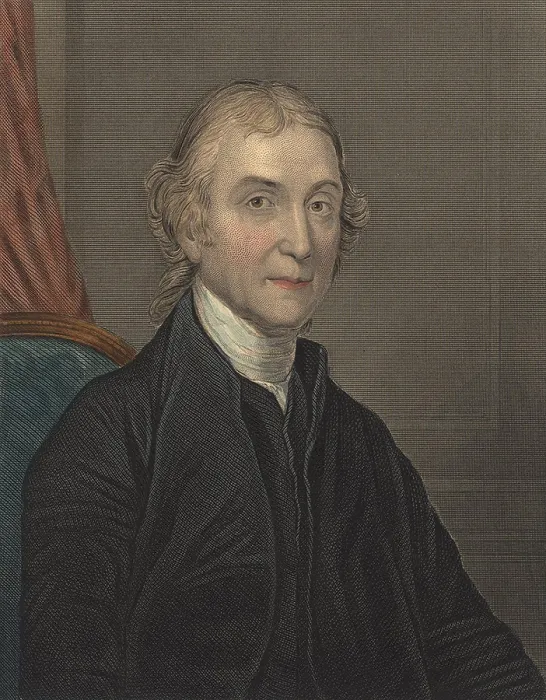 Framed Print : Joseph Priestley (1733-1804), discovered oxygen during his research on the properties of air. He also determined that animals exhale carbon dioxide. 1849 print