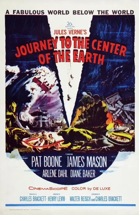 Framed Print : JOURNEY TO THE CENTER OF THE EARTH, US poster art, 1959. TM and Copyright 20th Century Fox Film Corp. All rights reserved. / courtesy Everett Collection