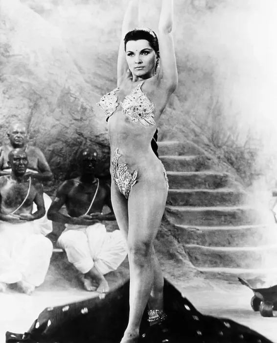 Framed Print : JOURNEY TO THE LOST CITY, (aka TIGER OF BENGAL, aka DER TIGER VON ESCHNAPUR, aka TOMB OF LOVE, aka THE INDIAN TOMB, aka DAS INDISCHE GRABMAL), Debra Paget, 1959