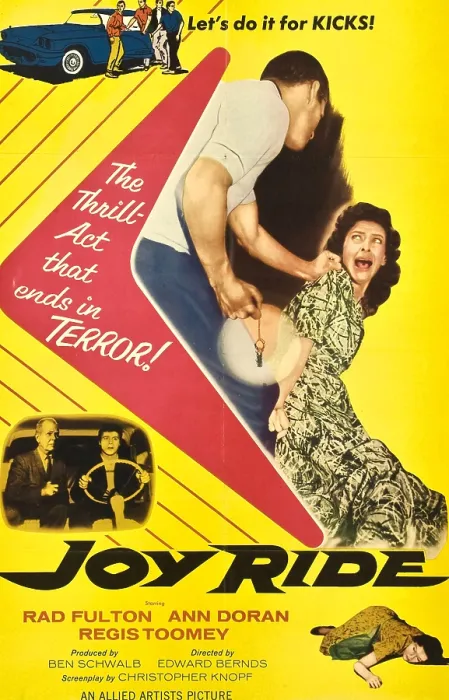 Framed Print : JOY RIDE, poster art, 1958