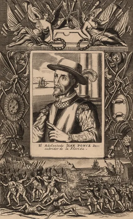 Framed Print : Juan Ponce de Leon led the first official European expedition to Florida in 1513 and served as Spanish governor of Puerto Rico Framed Print : Juan Ponce de Leon led the first official European expedition to Florida in 1513 and served as Spanish governor of Puerto Rico