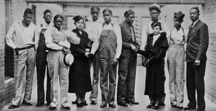 Framed Print : Juanita E. Jackson of the NAACP visiting Scottsboro boys, in Jefferson County Jail in Birmingham, Alabama, on Nov 20, 1936 Framed Print : Juanita E. Jackson of the NAACP visiting Scottsboro boys, in Jefferson County Jail in Birmingham, Alabama, on Nov 20, 1936