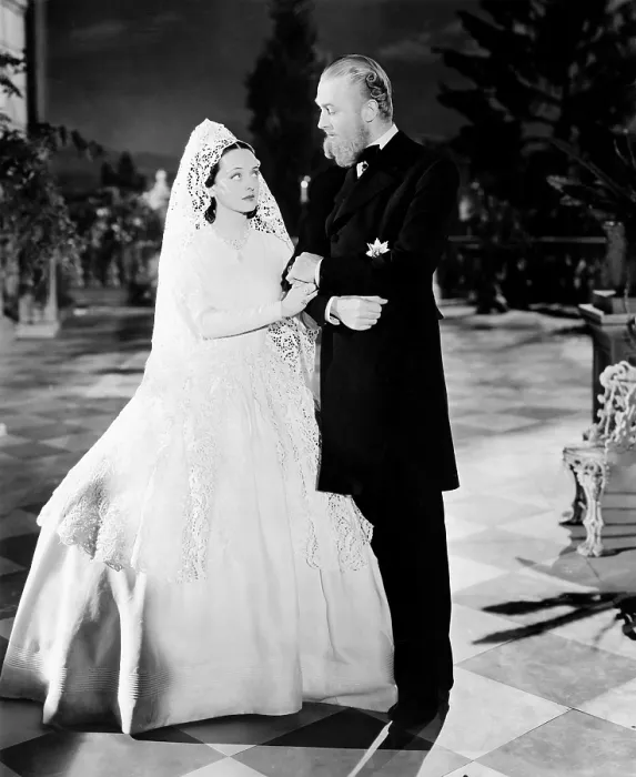Framed Print : JUAREZ, from left, Bette Davis, Brian Aherne, 1939