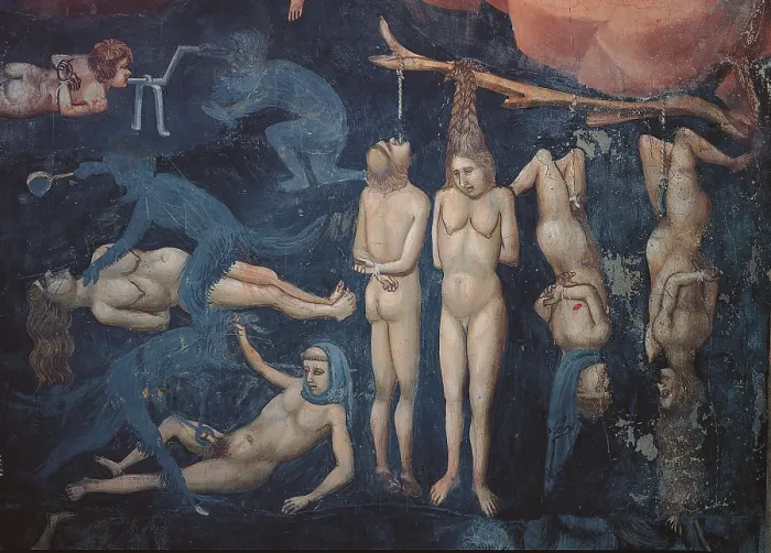 Framed Print : The Last Judgement, by Giotto, 1303 - 1305 about, 14th Century, fresco, cm 1000 x 840 - Italy, Veneto, Padua, Scrovegni Chapel