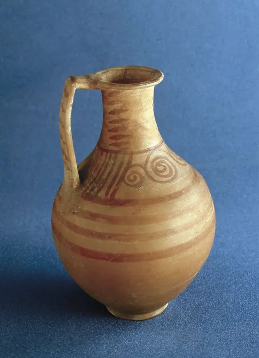 Framed Print : Jug. 4th-3rd c. BC. Iberian art. Ceramics. SPAIN. Madrid. National Museum of Archaeology. Proc: SPAIN. Archena. AISA / Everett Collection**US SALES ONLY**