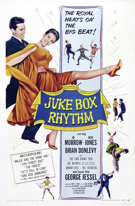 Framed Print : JUKE BOX RHYTHM, US poster art, from left, Jack Jones, Jo Morrow, 1959