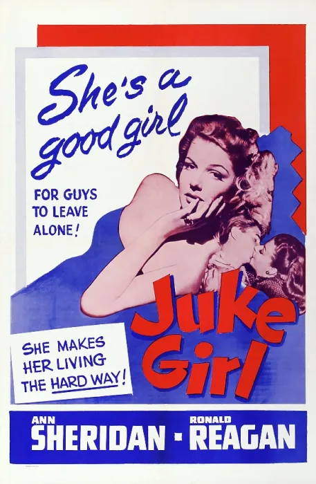 Framed Print : JUKE GIRL, US poster art, Ann Sheridan, Ronald Reagan, 1942