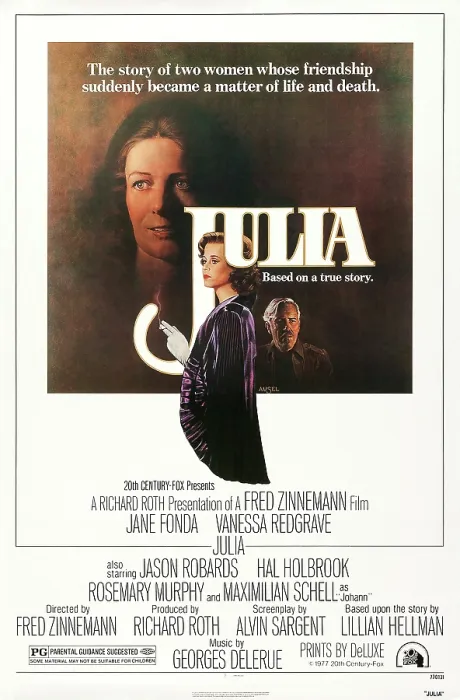 Framed Print : JULIA, US poster art, Vanessa Redgrave, Jane Fonda, Jason Robards, 1977. TM and Copyright 20th Century Fox Film Corp. All rights reserved. Courtesy: Everett Collection