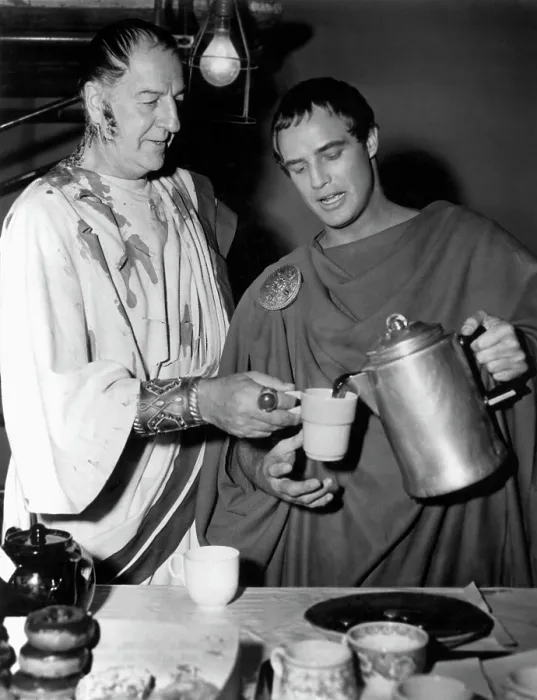 Framed Print : JULIUS CAESAR, Louis Calhern, Marlon Brando, 1953
