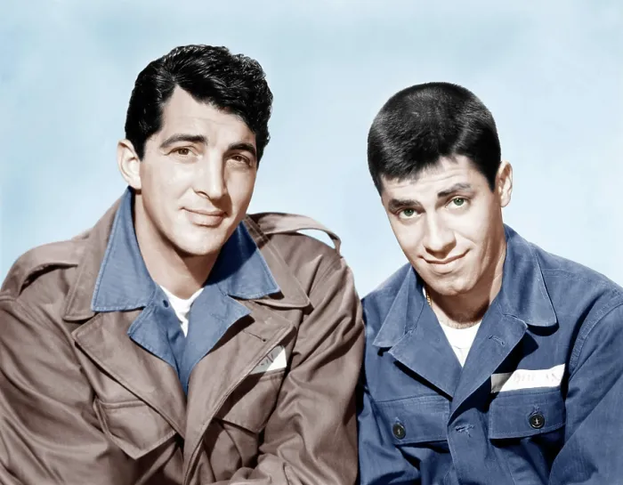 Framed Print : JUMPING JACKS, from left: Dean Martin, Jerry Lewis, 1952