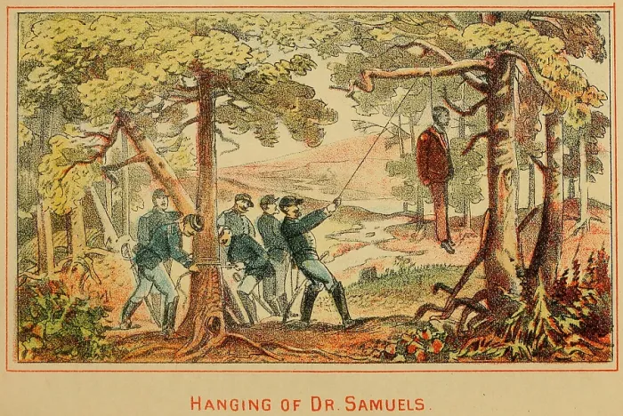 Framed Print : In June 1862 Federal Soldiers hang Dr Framed Print : In June 1862 Federal Soldiers hang Dr