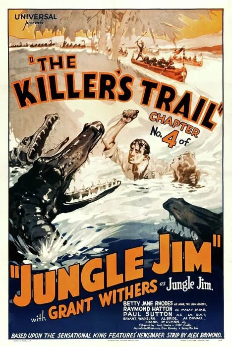 Framed Print : JUNGLE JIM, left: Grant Withers in Chapter 4: The Killer's Trail, 1937
