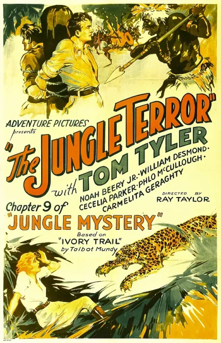 Framed Print : JUNGLE MYSTERY, top center: Tom Tyler in Chapter 9: The Jungle Terror, 1932 Framed Print : JUNGLE MYSTERY, top center: Tom Tyler in Chapter 9: The Jungle Terror, 1932