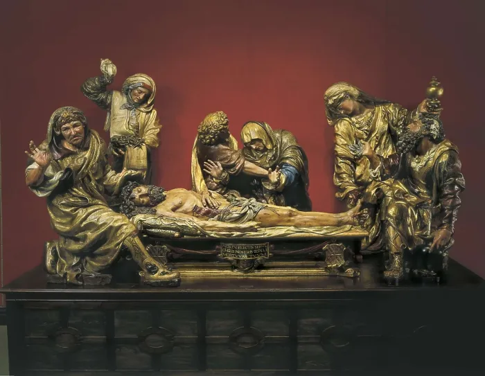 Framed Print : JUNI, Juan de (1507-1577). Holy Burial of Christ. 1541-1544. Renaissance art. Sculpture on wood. SPAIN. Valladolid. National Museum of Sculpture