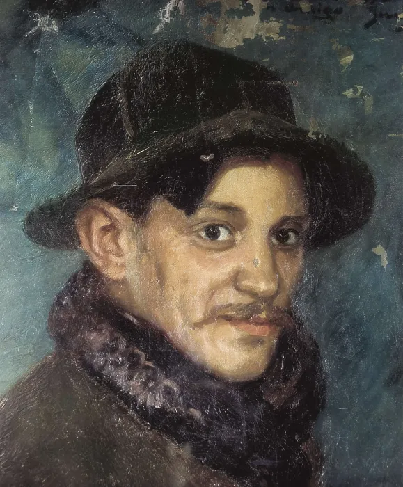Framed Print : JUNYENT I SANS, Sebasti (1865-1908). Portrait of Picasso. 1903. Oil on canvas. Private Collection. AISA / Everett Collection**US SALES ONLY** Framed Print : JUNYENT I SANS, Sebasti (1865-1908). Portrait of Picasso. 1903. Oil on canvas. Private Collection. AISA / Everett Collection**US SALES ONLY**