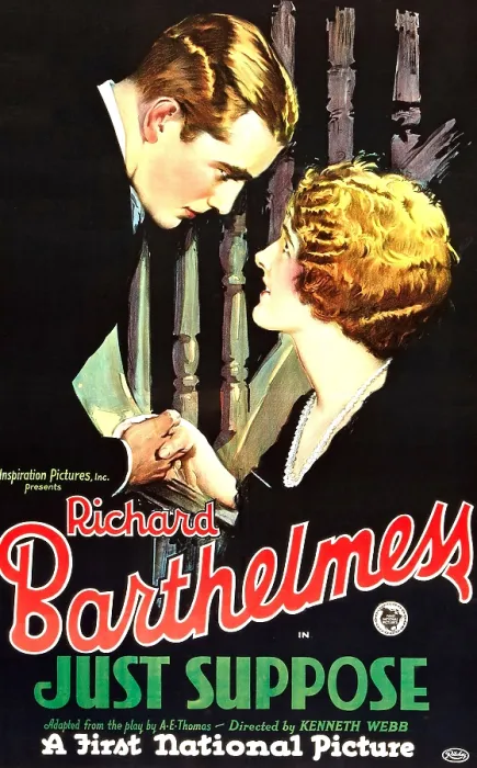 Framed Print : JUST SUPPOSE, left: Richard Barthelmess, 1926