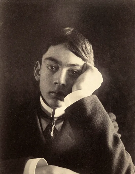 Framed Print : Kahlil Gibran (1883-1931) Lebanese born American poet and novelist, photographed by Day, F. Holland, ca. 1896