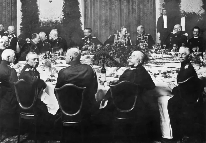 Framed Print : Kaiser Wilhelm II and German Generals at the Hotel Esplanade in Berlin, March 1912 Framed Print : Kaiser Wilhelm II and German Generals at the Hotel Esplanade in Berlin, March 1912