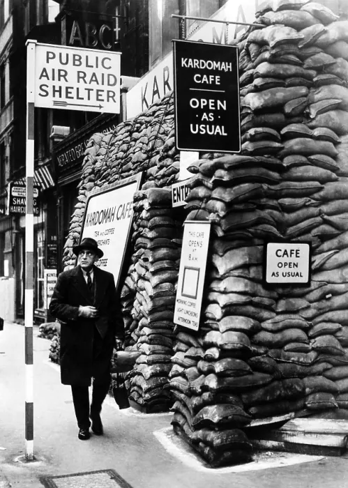 Framed Print : The Kardomah Cafe, outfitted as an air raid shelter as an attraction during wartime, Fleet St, London, England, November 15, 1939. CSU Archives Courtesy Everett Collection Framed Print : The Kardomah Cafe, outfitted as an air raid shelter as an attraction during wartime, Fleet St, London, England, November 15, 1939. CSU Archives Courtesy Everett Collection