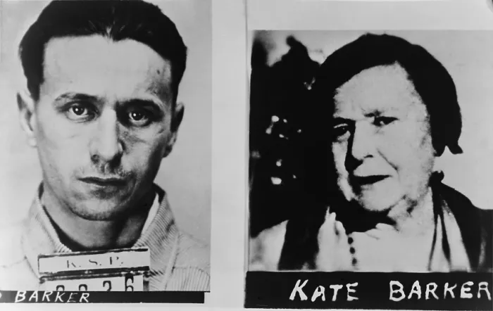 Framed Print : Kate Ma Barker (1872-1935) and her youngest son, Fred (1902-1935)were killed in a shootout with the FBI in Florida on January 16, 1935