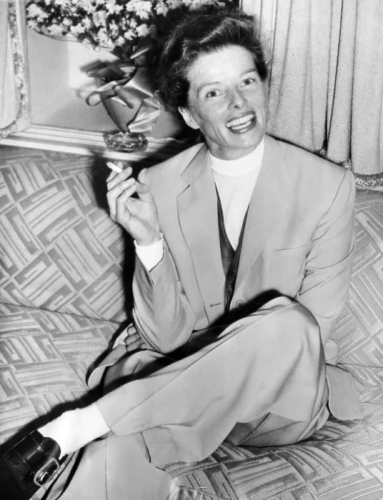 Framed Print : Katharine Hepburn in England in 1952