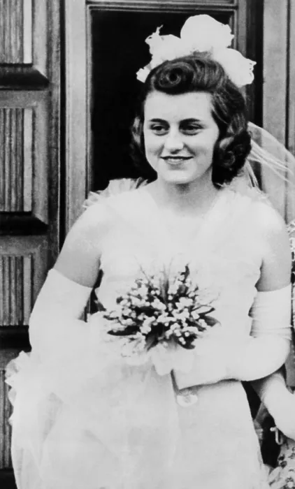 Framed Print : Kathleen Kennedy, in formal gown and carrying bouquet for her presentation at Buckingham Palace. May 11, 1938. (CSU_ALPHA_1015) CSU Archives / Everett Collection