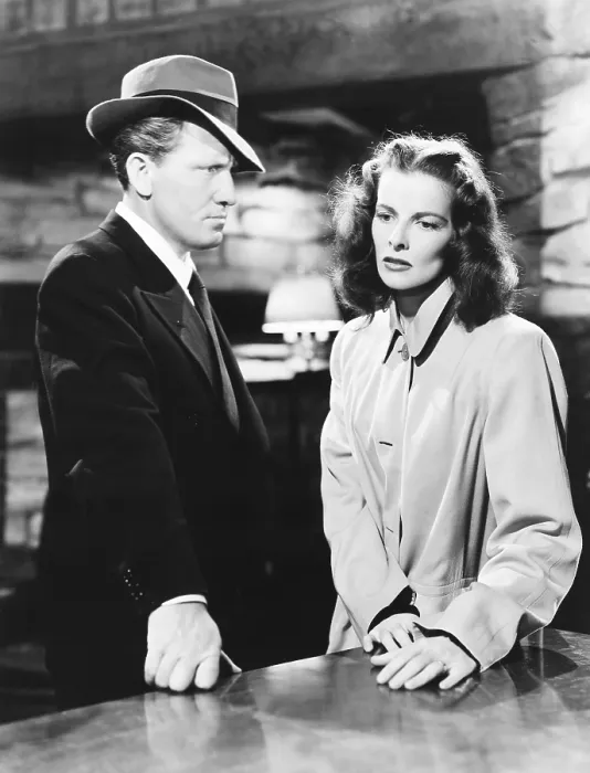 Framed Print : KEEPER OF THE FLAME, from left: Spencer Tracy, Katharine Hepburn, 1942